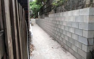 Retaining Wall Pathway Clayfield